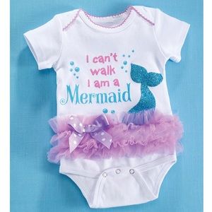 Mermaid Onesie by Baby Ganz Size 6M.